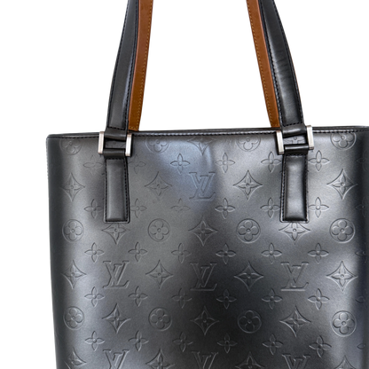 Louis Vuitton Monogram Mat Stockton M55112 Grau / sehr gut Louis Vuitton