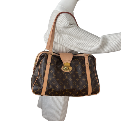 Louis Vuitton Stresa PM Monogram Canvas M51186 Braun / sehr gut Louis Vuitton