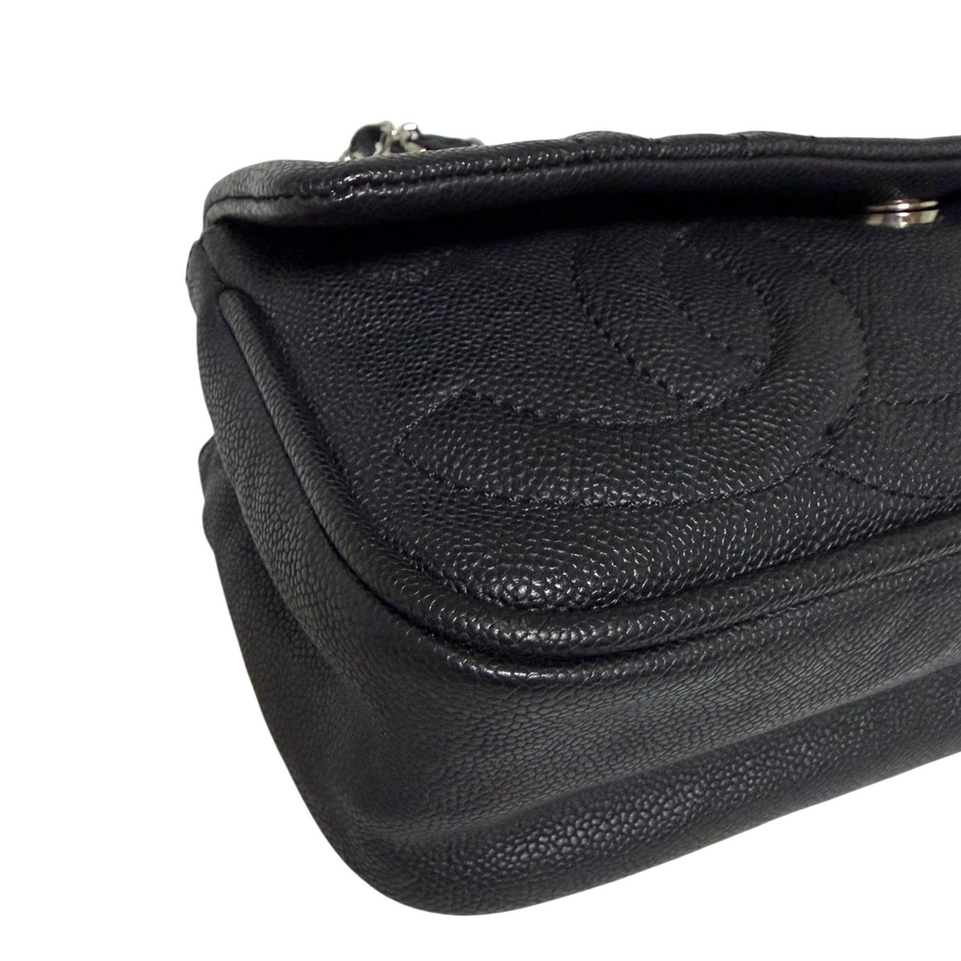 Chanel CC Flap Bag schwarz Leder /neuwertig Chanel