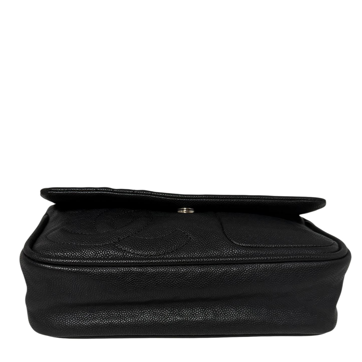Chanel CC Flap Bag schwarz Leder /neuwertig Chanel
