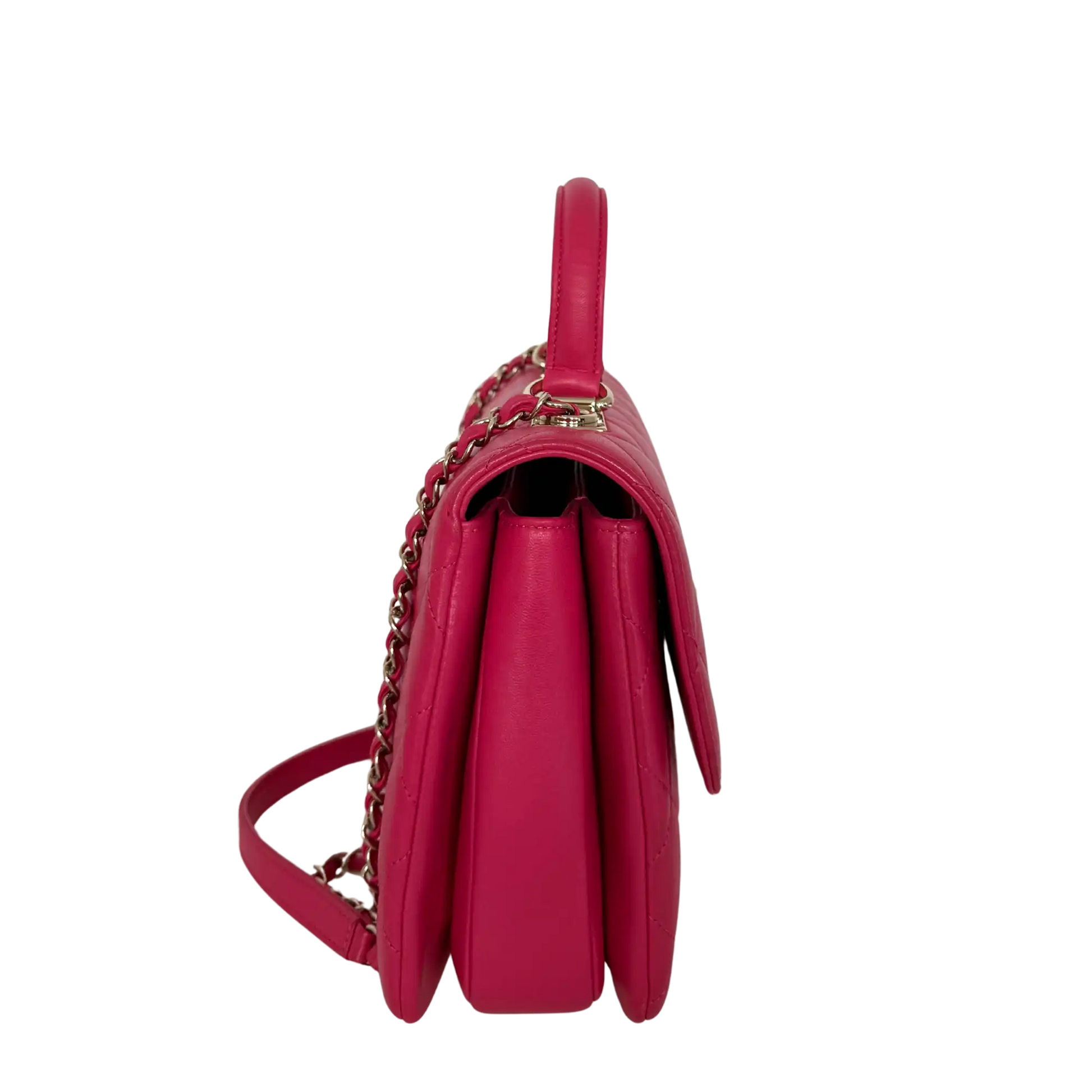 Chanel Trendy CC Top Handle Lammleder Pink / gut Chanel
