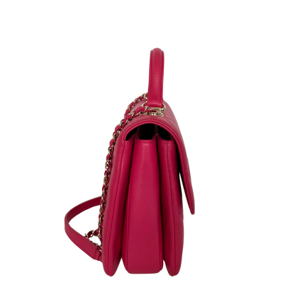 Chanel Trendy CC Top Handle Lammleder Pink / gut Chanel