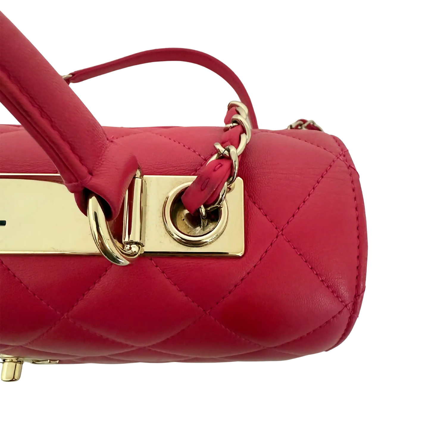 Chanel Trendy CC Top Handle Lammleder Pink / gut Chanel