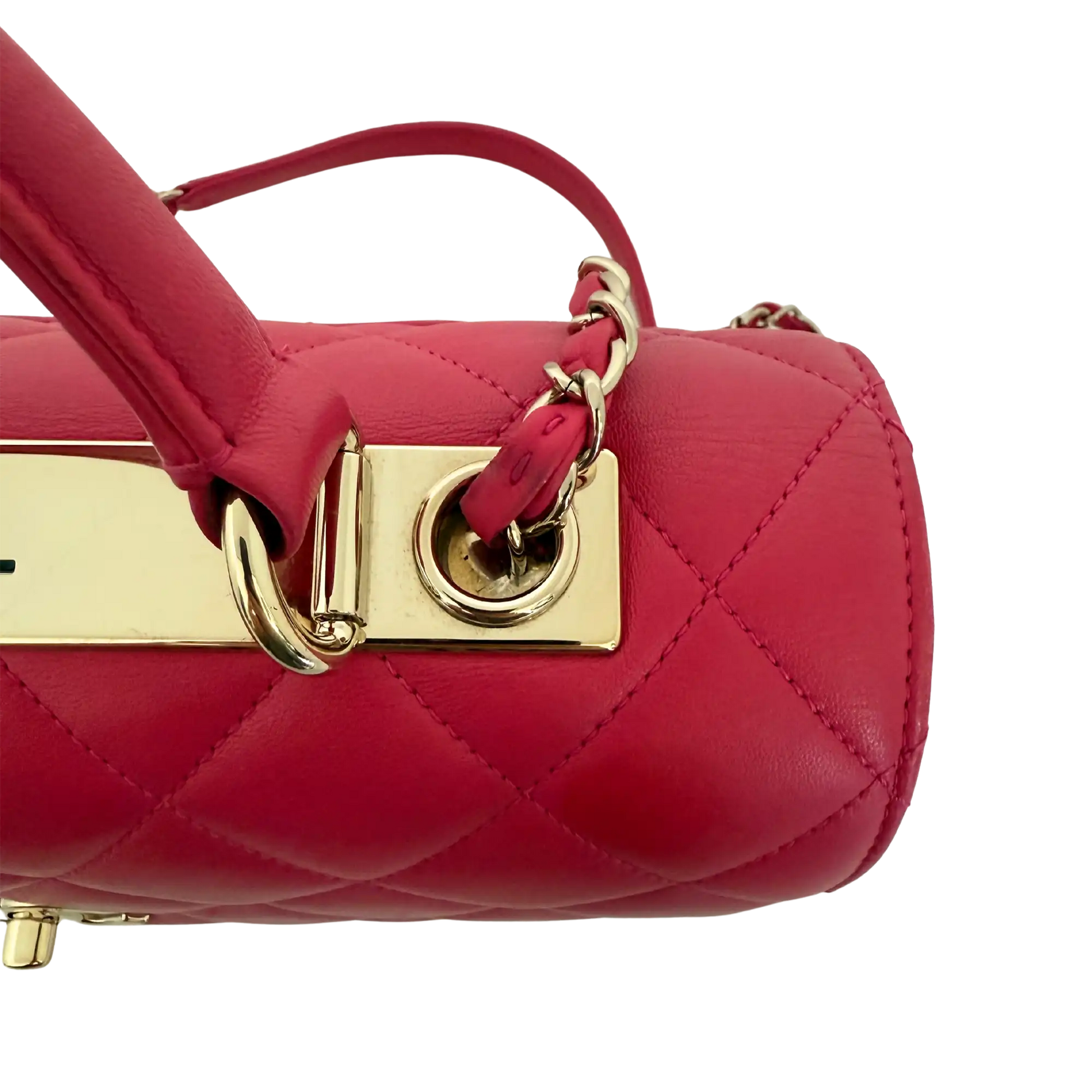 Chanel Trendy CC Top Handle Lammleder Pink / gut Chanel