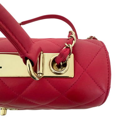 Chanel Trendy CC Top Handle Lammleder Pink / gut Chanel