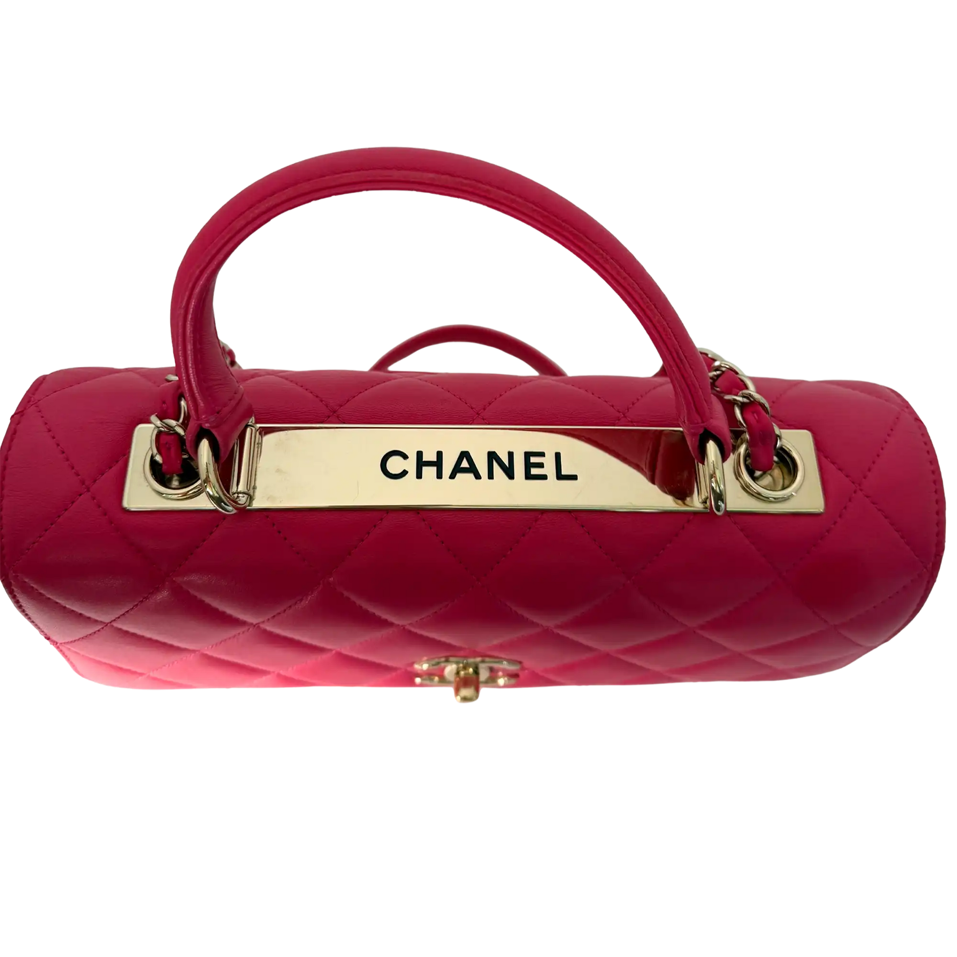 Chanel Trendy CC Top Handle Lammleder Pink / gut Chanel