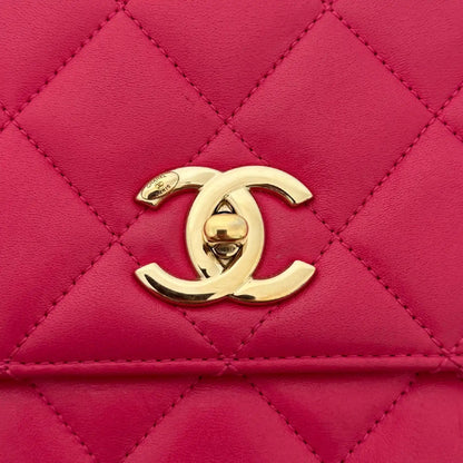 Chanel Trendy CC Top Handle Lammleder Pink / gut Chanel
