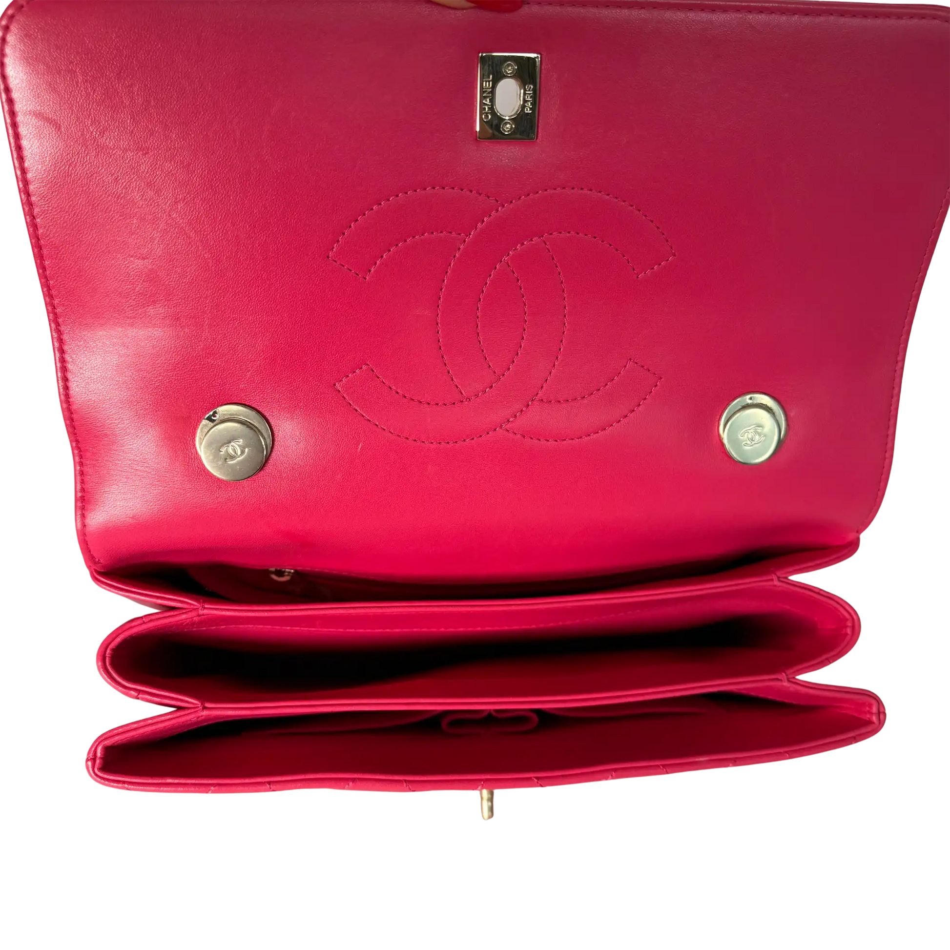 Chanel Trendy CC Top Handle Lammleder Pink / gut Chanel