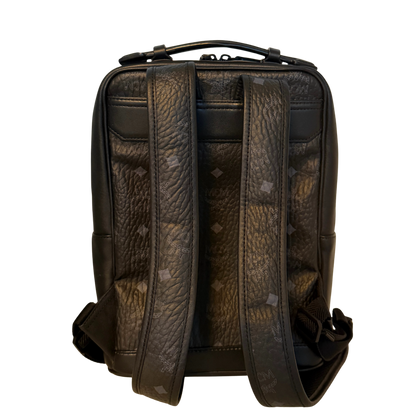 MCM Tech Flower Rucksack Small Schwarz / sehr gut