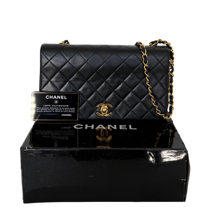 Chanel Timeless Single Flap Bag Schwarz / gut Chanel