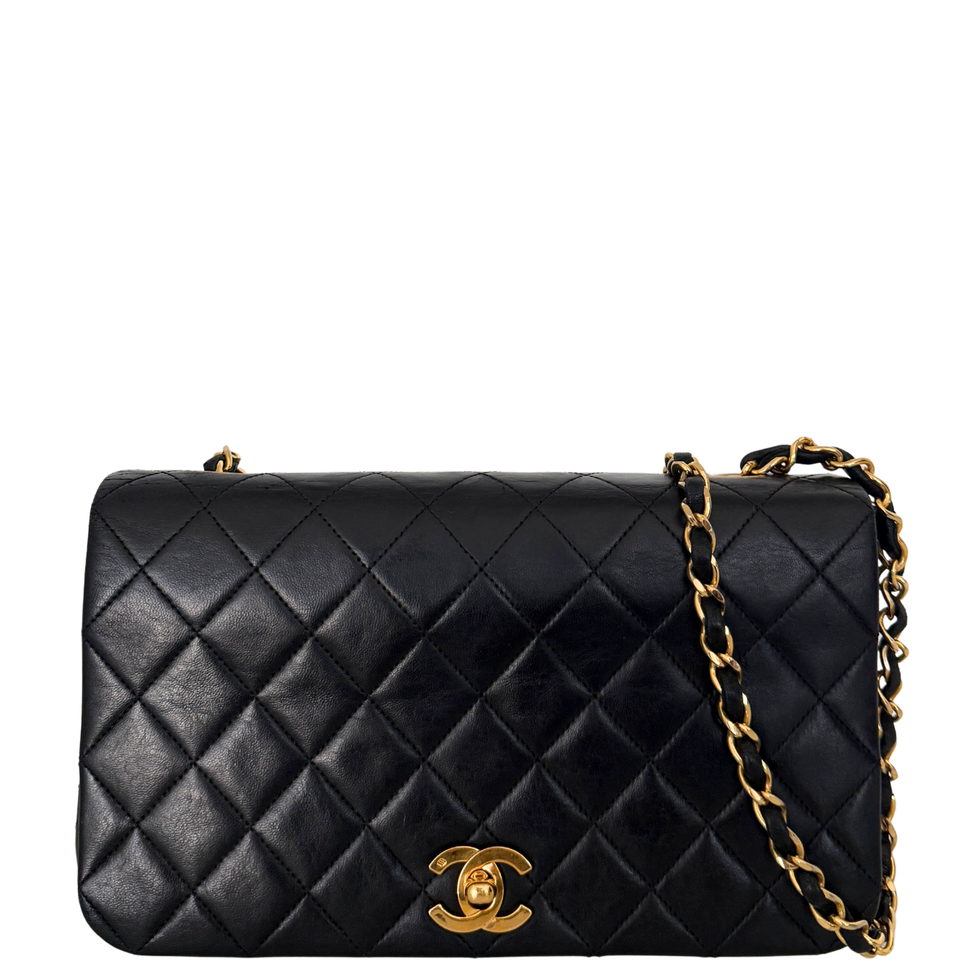 Chanel Timeless Single Flap Bag Schwarz / gut Chanel