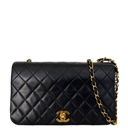 Chanel Timeless Single Flap Bag Schwarz / gut Chanel
