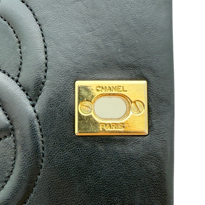 Chanel Timeless Single Flap Small Lammleder Schwarz / gut Chanel