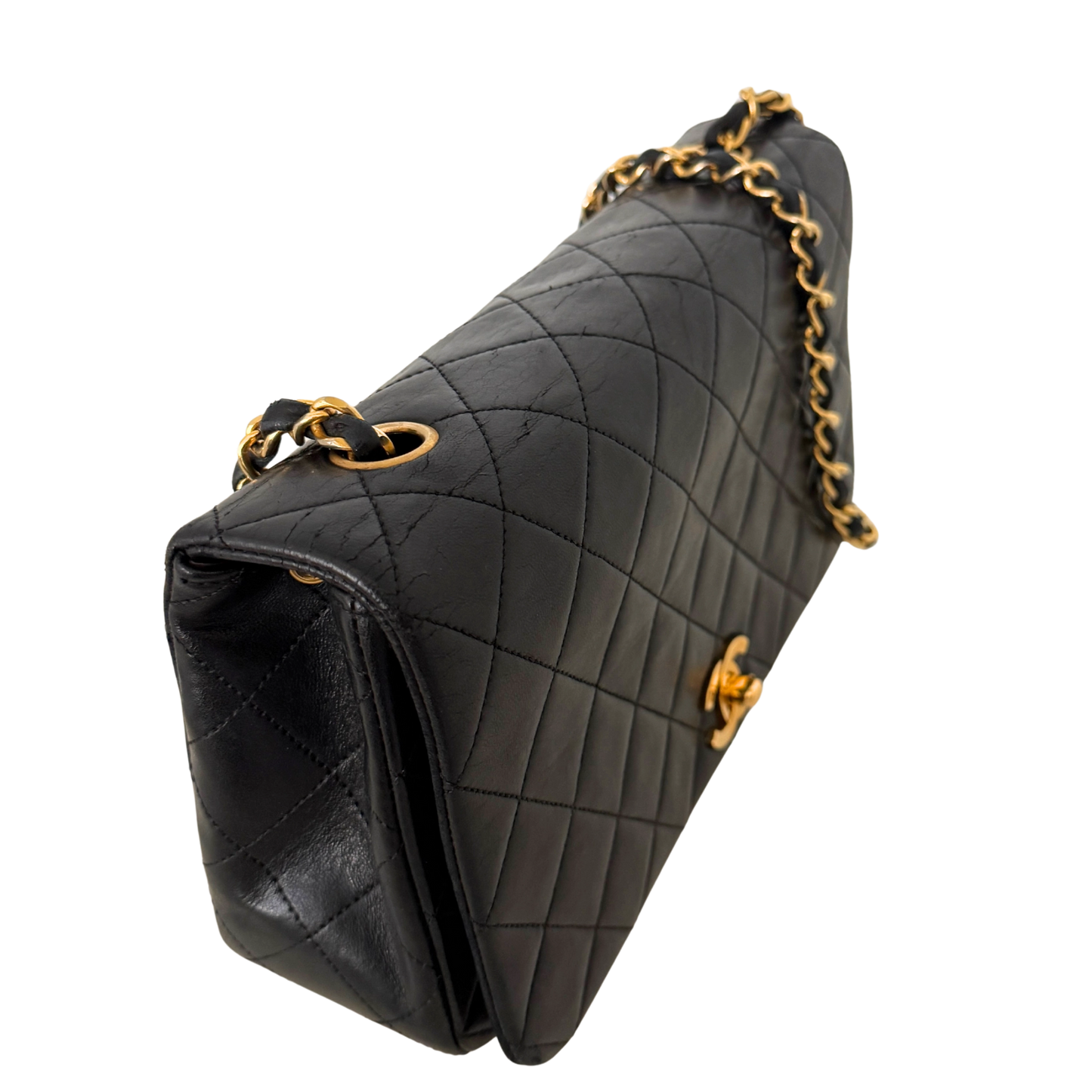 Chanel Timeless Single Flap Bag Schwarz / gut Chanel