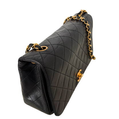 Chanel Timeless Single Flap Bag Schwarz / gut Chanel