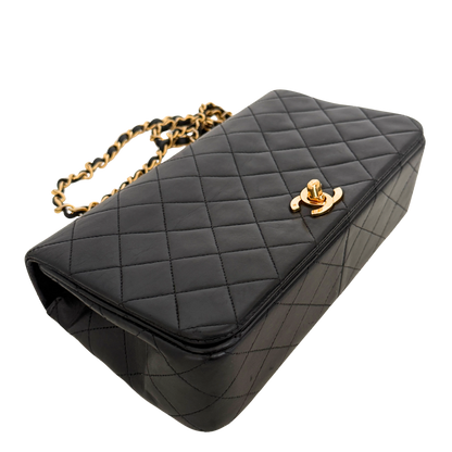 Chanel Timeless Single Flap Bag Schwarz / gut Chanel