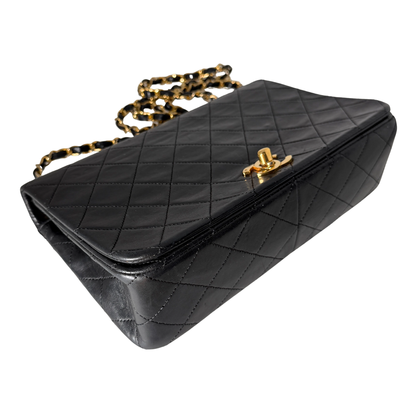Chanel Timeless Single Flap Small Lammleder Schwarz / gut Chanel
