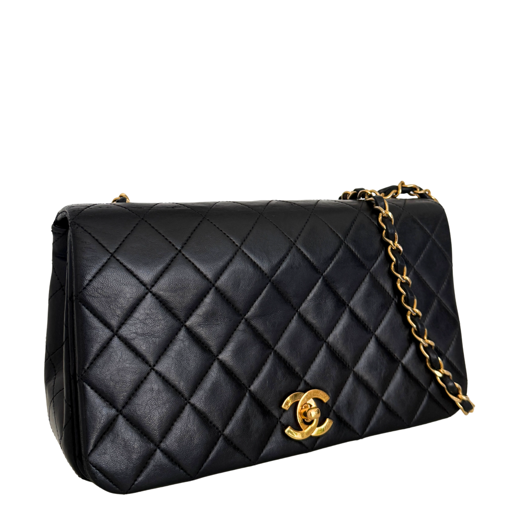 Chanel Timeless Single Flap Bag Schwarz / gut Chanel
