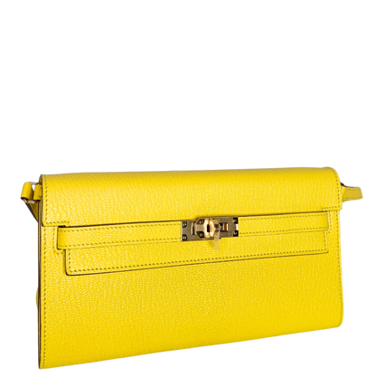 Hermès Kelly To Go Jaune Citron Fullset / neuwertig Hermès