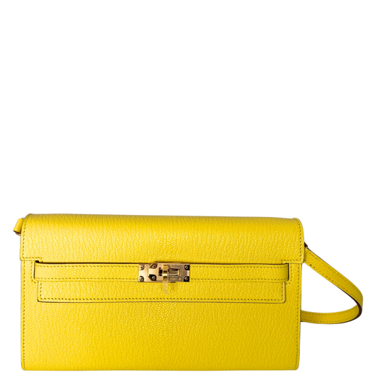 Hermès Kelly To Go Jaune Citron Fullset / neuwertig Hermès