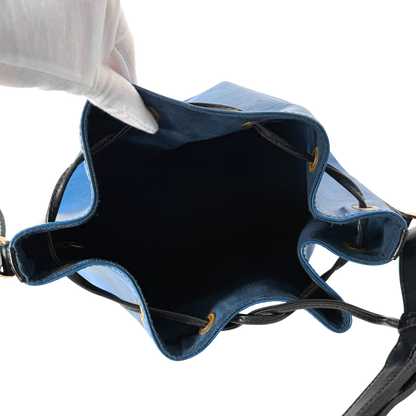 Louis Vuitton Petit Noé Epi Leder Schultertasche M44152 Toledo Blau / gut Louis Vuitton