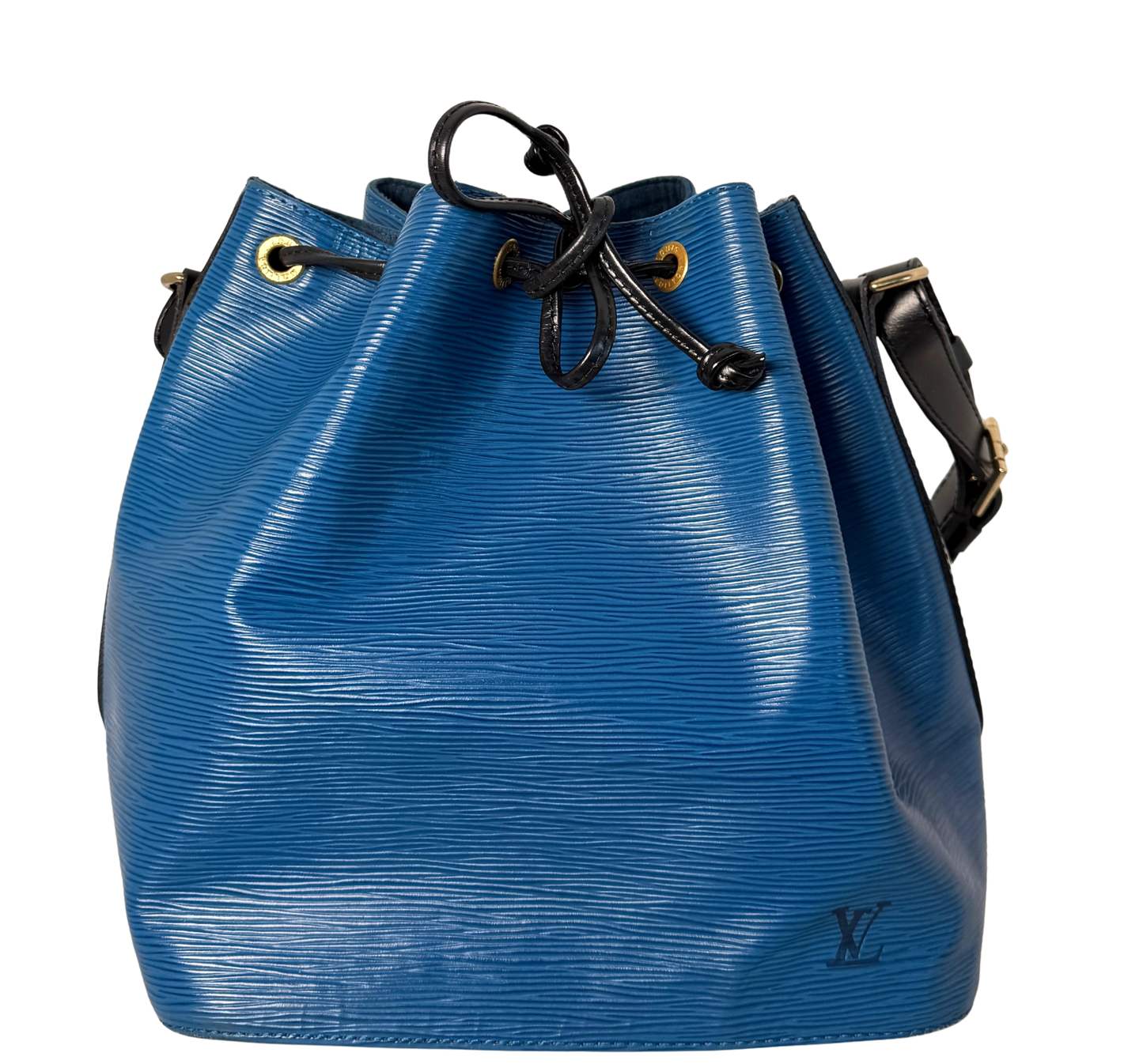 Louis Vuitton Petit Noé Epi Leder Schultertasche M44152 Toledo Blau / gut Louis Vuitton