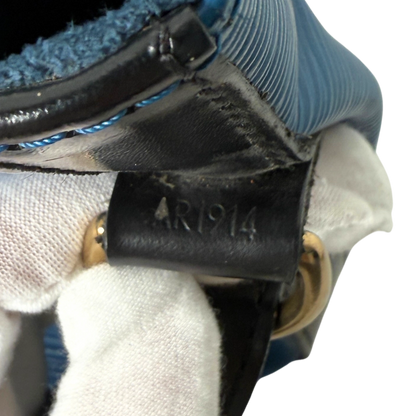 Louis Vuitton Petit Noé Epi Leder Schultertasche M44152 Toledo Blau / gut Louis Vuitton