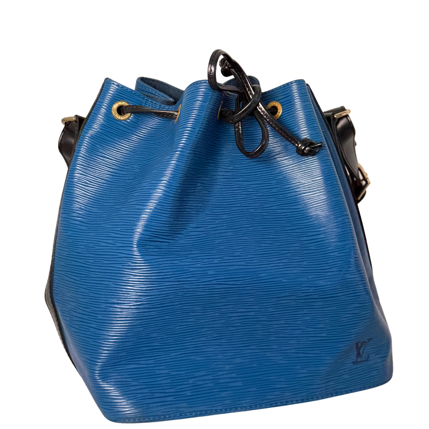 Louis Vuitton Petit Noé Epi Leder Schultertasche M44152 Toledo Blau / gut Louis Vuitton