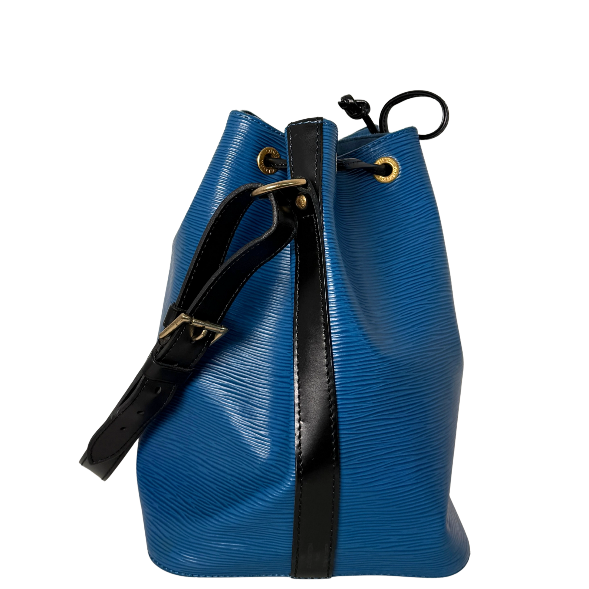 Louis Vuitton Petit Noé Epi Leder Schultertasche M44152 Toledo Blau / gut Louis Vuitton
