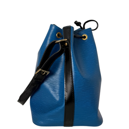 Louis Vuitton Petit Noé Epi Leder Schultertasche M44152 Toledo Blau / gut Louis Vuitton