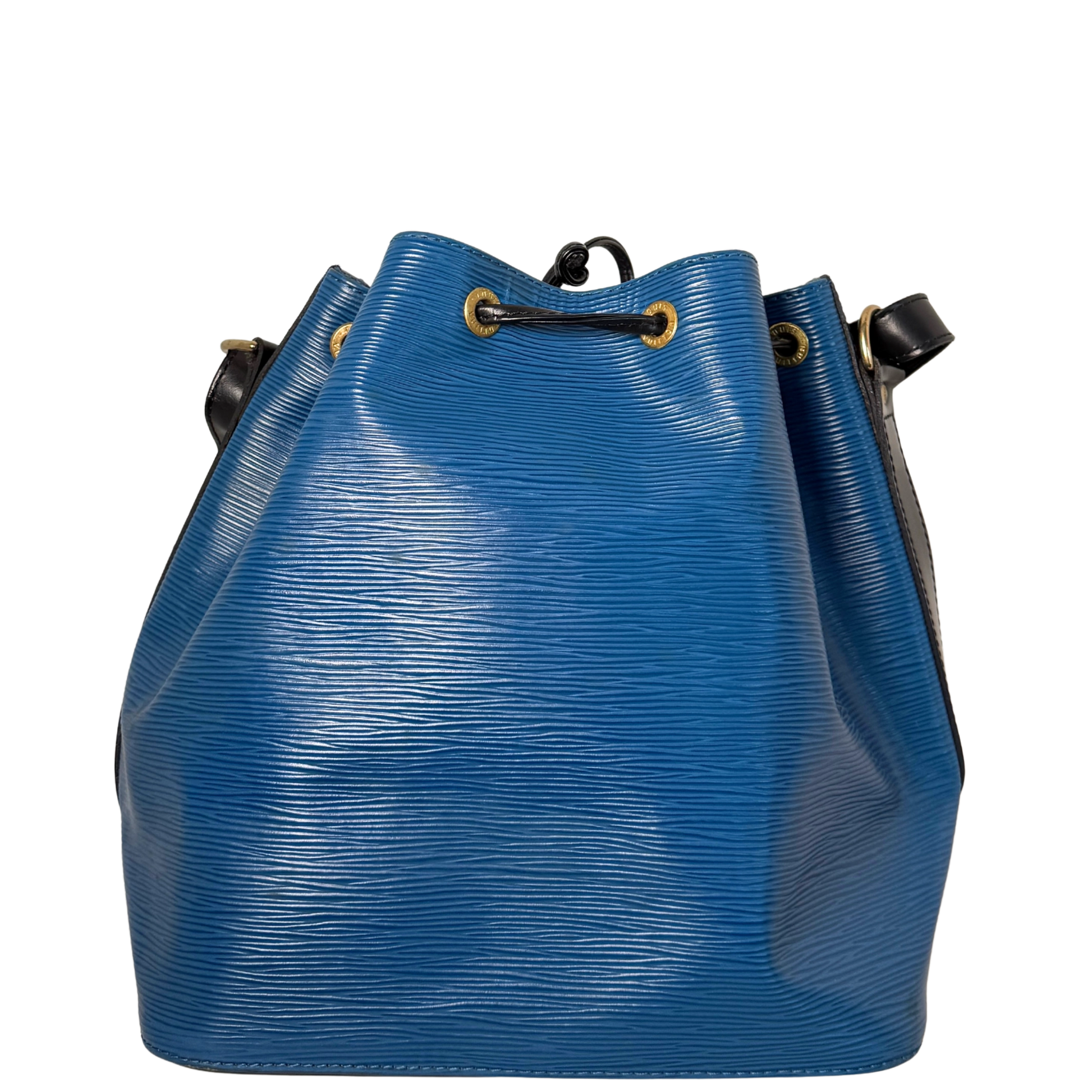 Louis Vuitton Petit Noé Epi Leder Schultertasche M44152 Toledo Blau / gut Louis Vuitton