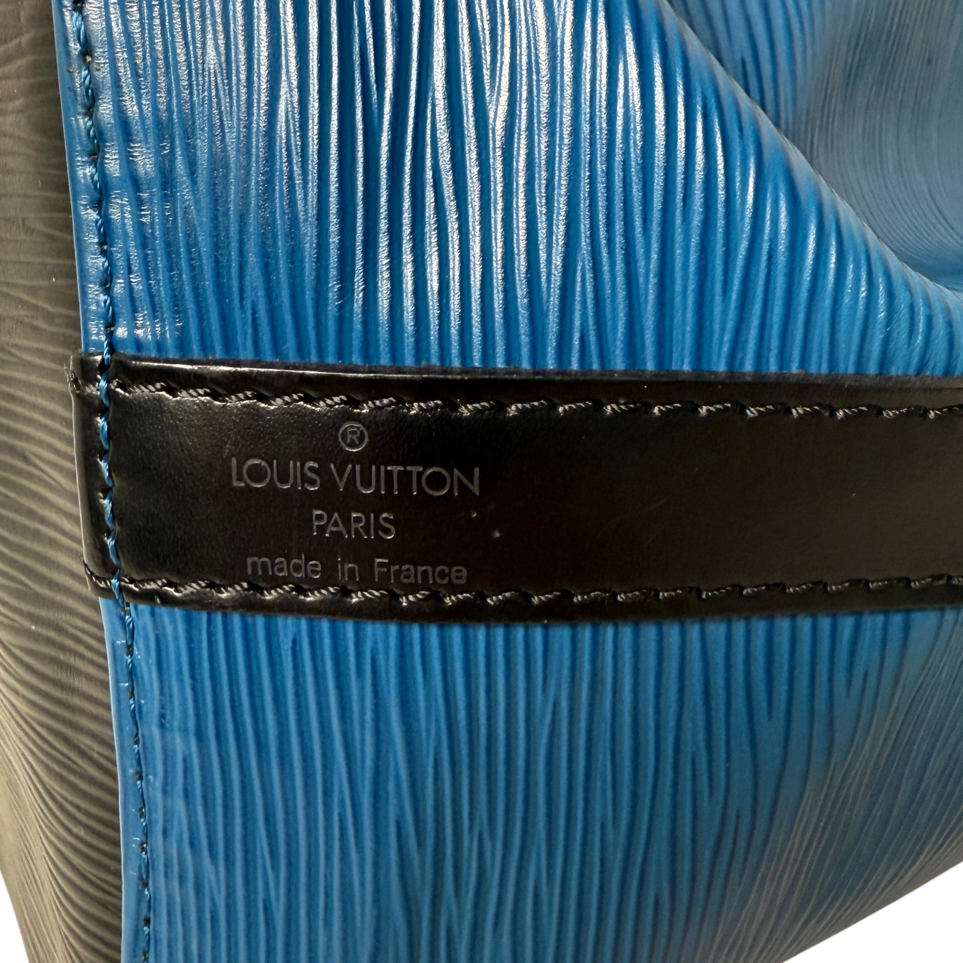 Louis Vuitton Petit Noé Epi Leder Schultertasche M44152 Toledo Blau / gut Louis Vuitton