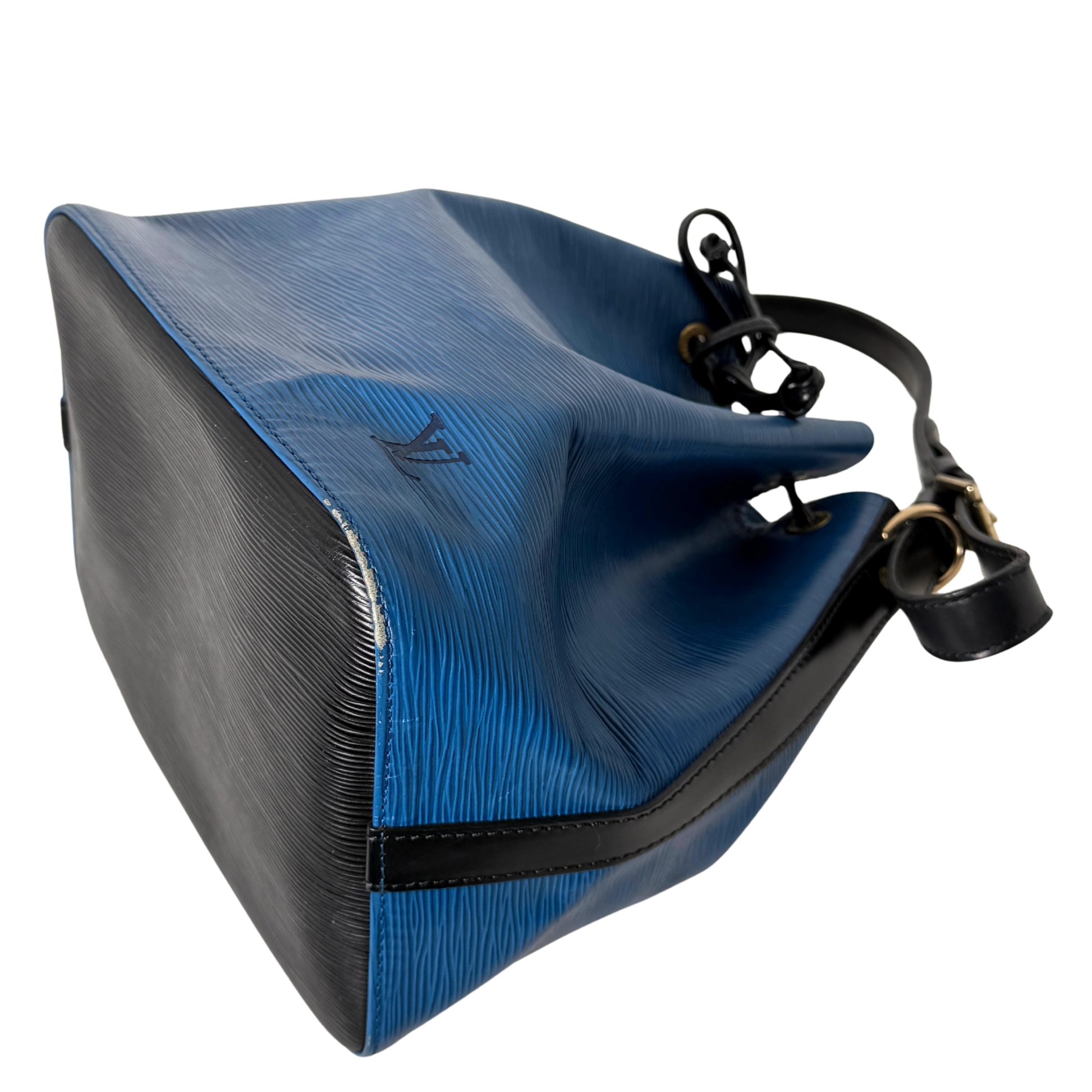 Louis Vuitton Petit Noé Epi Leder Schultertasche M44152 Toledo Blau / gut Louis Vuitton