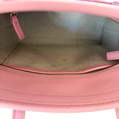 MCM Mini Toni Shopper mit Reißverschluss in Visetos Soft Pink / sehr gut MCM
