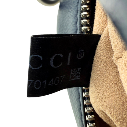 Gucci GG Marmont Torchon Schultertasche Blau / sehr gut Gucci