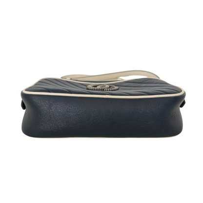 Gucci GG Marmont Torchon Schultertasche Blau / sehr gut Gucci