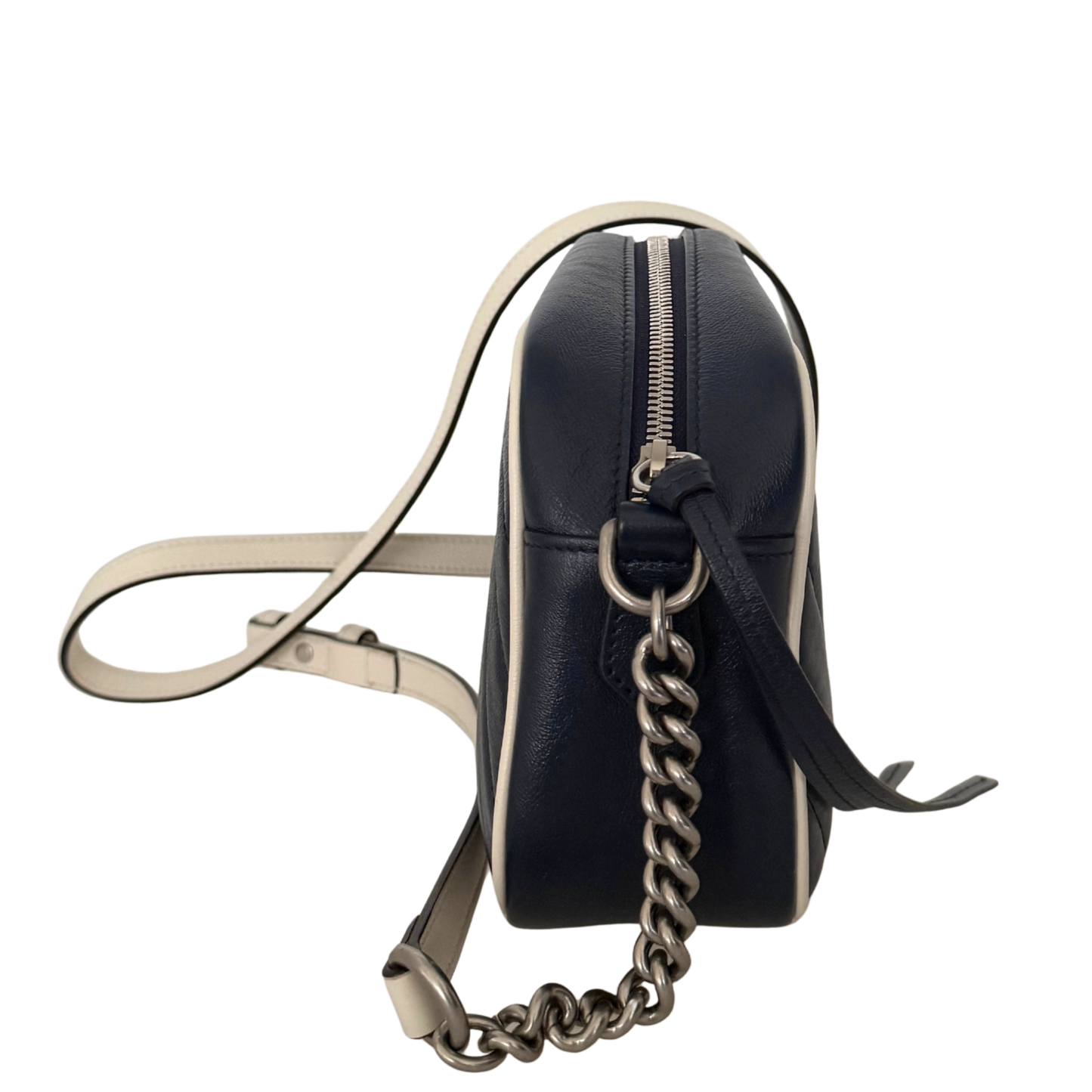 Gucci GG Marmont Torchon Schultertasche Blau / sehr gut Gucci