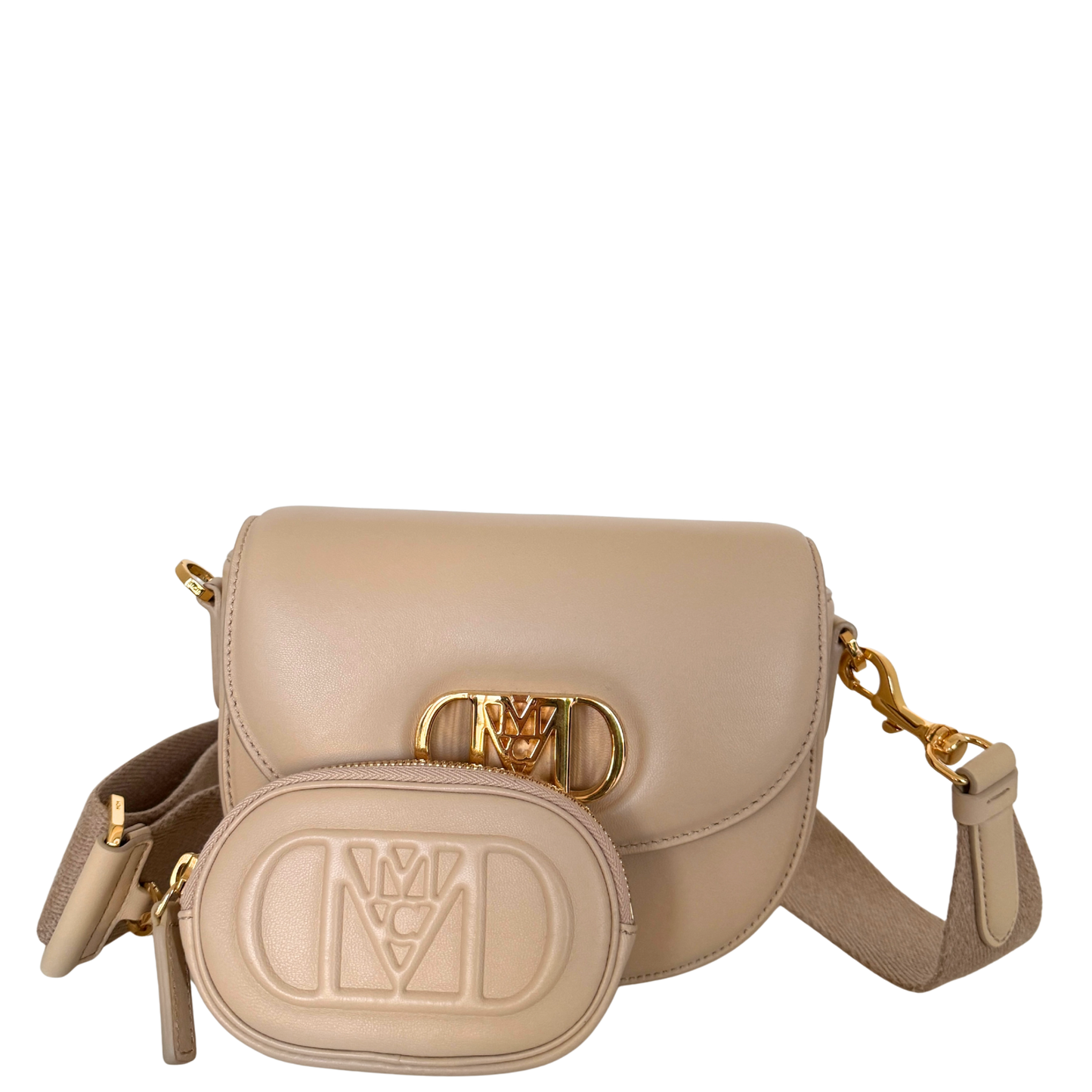 MCM Travia Umhängetasche Beige / sehr gut