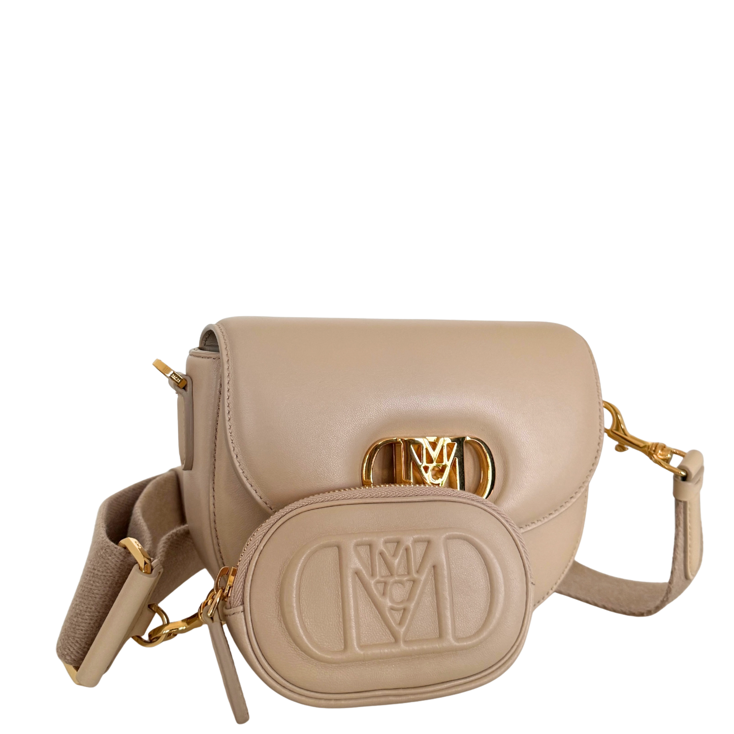 MCM Travia Umhängetasche Beige / sehr gut