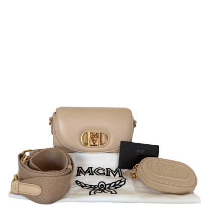 MCM Travia Umhängetasche Beige / sehr gut