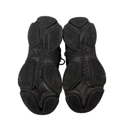 Balenciaga Triple S Kunstfell Größe 40 Schwarz / neuwertig Balenciaga