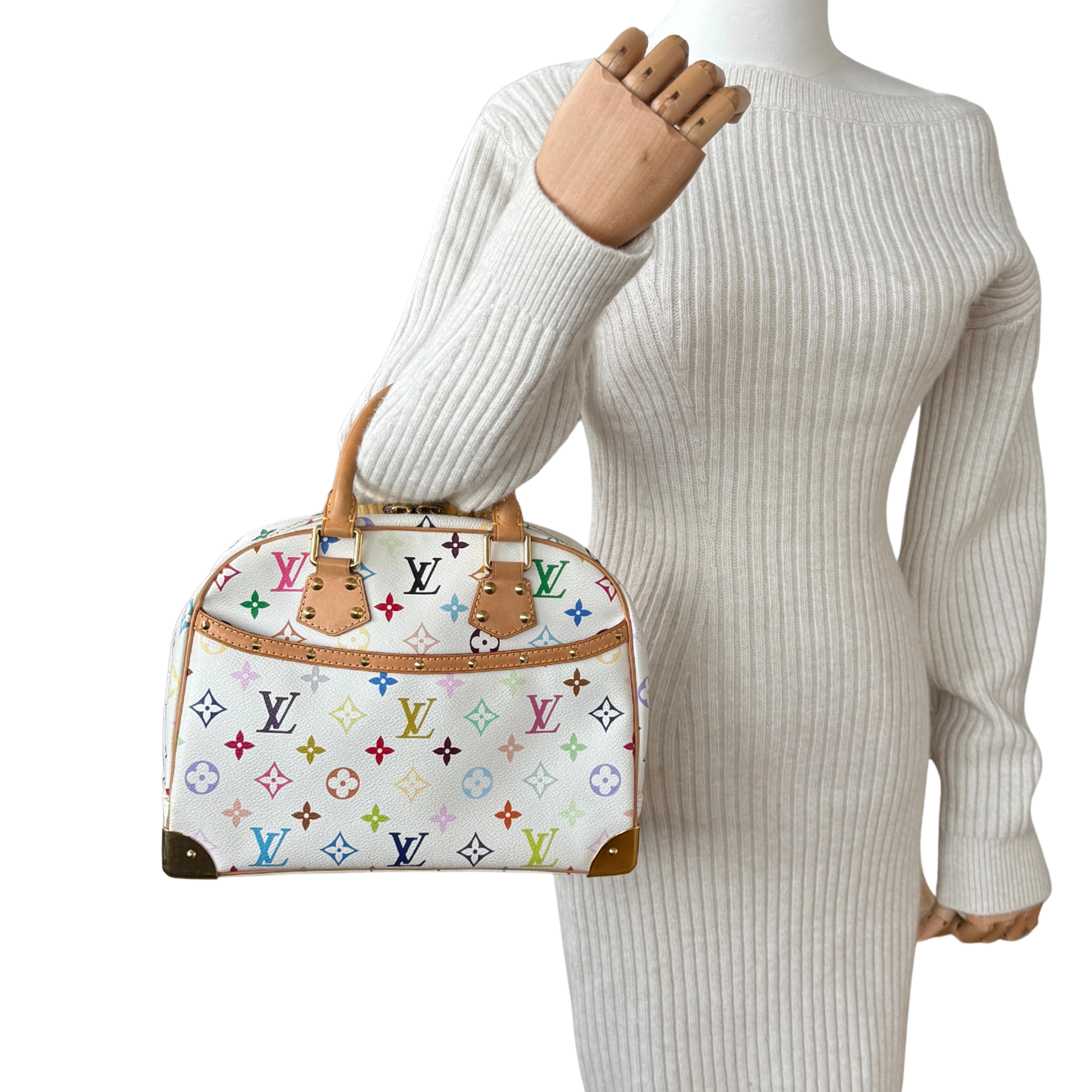Louis Vuitton Trouville Monogram M92663 Multicolor Weiß / gut Louis Vuitton