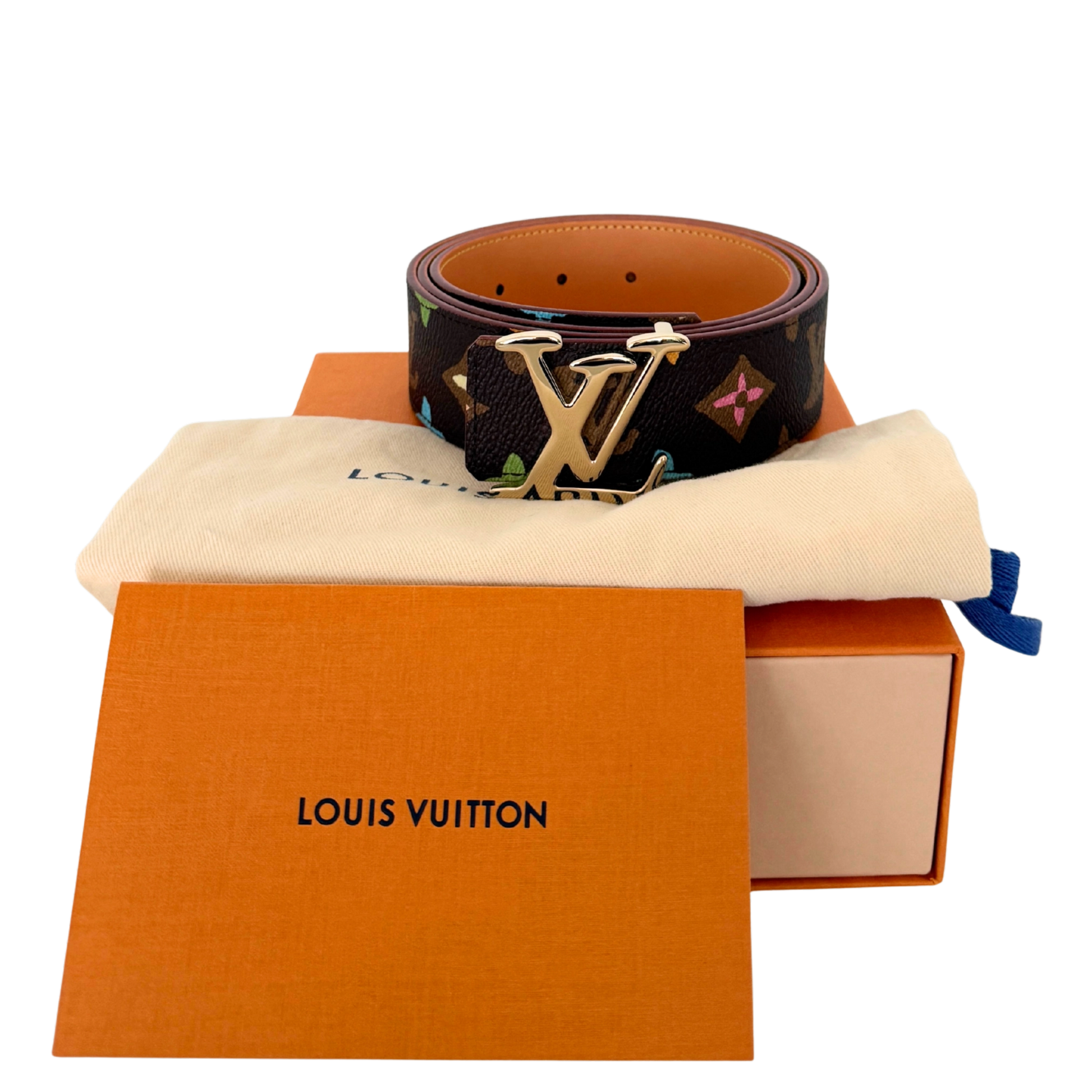 Louis Vuitton by Tyler, the Creator LV Tag Wendegürtel Größe 100cm Braun Fullset / neuwertig Louis Vuitton