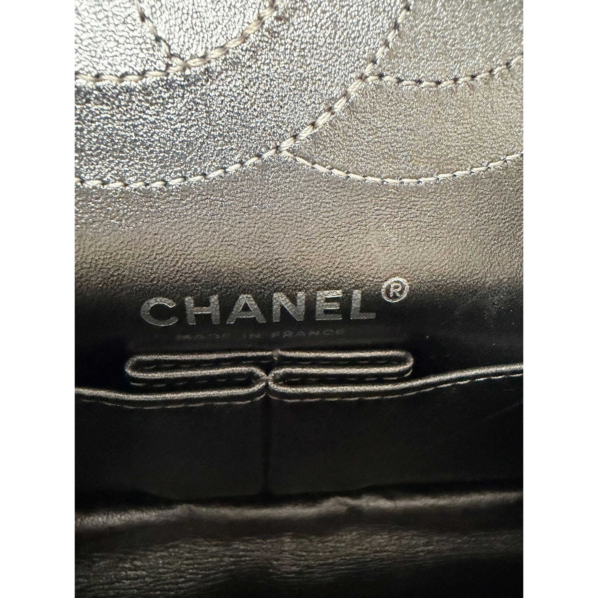 Chanel 2.55 Reissue 224 Classic Double Flap Bag Metallic Bronze / sehr gut Chanel