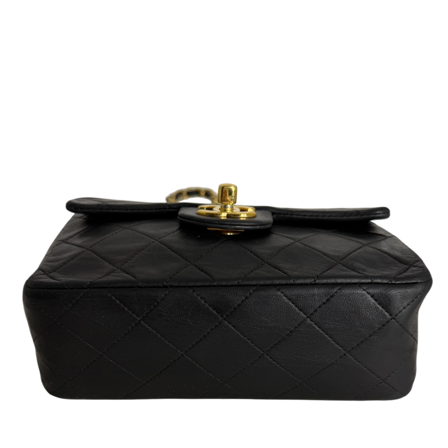 Chanel Timeless Mini Classic Flap schwarz GHW Vintage / gut Chanel