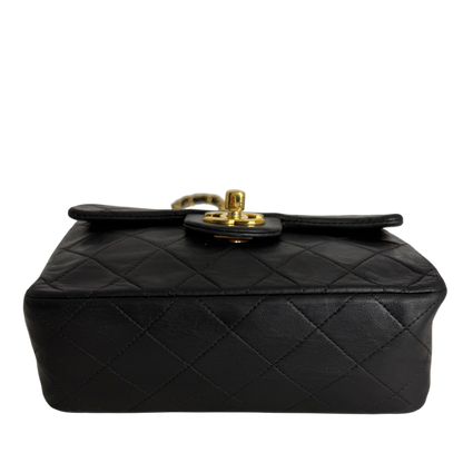 Chanel Timeless Mini Classic Flap schwarz GHW Vintage / gut Chanel