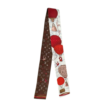 Louis Vuitton Up and Away Bandeau Seide Rot / neuwertig Louis Vuitton