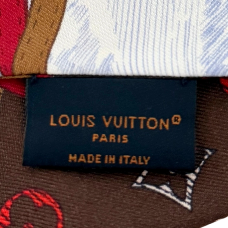 Louis Vuitton Up and Away Bandeau Seide Rot / neuwertig Louis Vuitton
