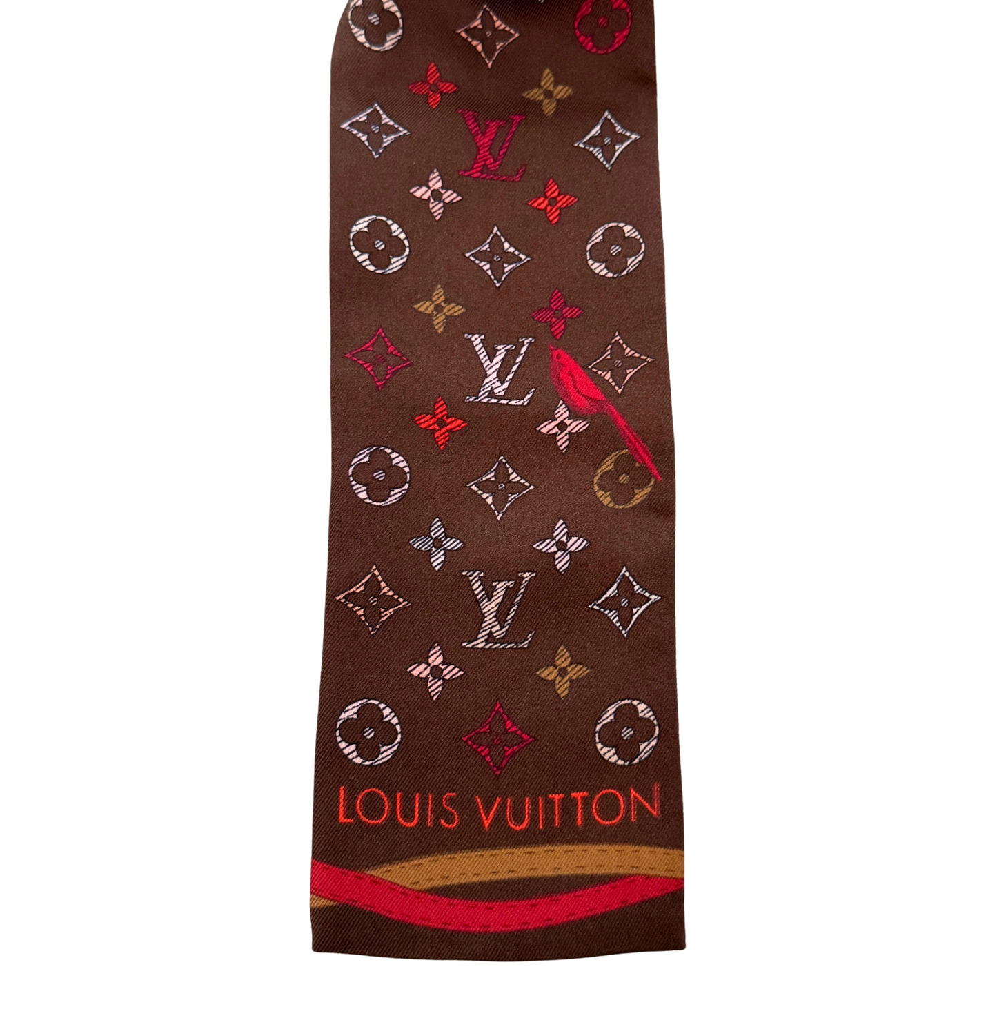 Louis Vuitton Up and Away Bandeau Seide Rot / neuwertig Louis Vuitton