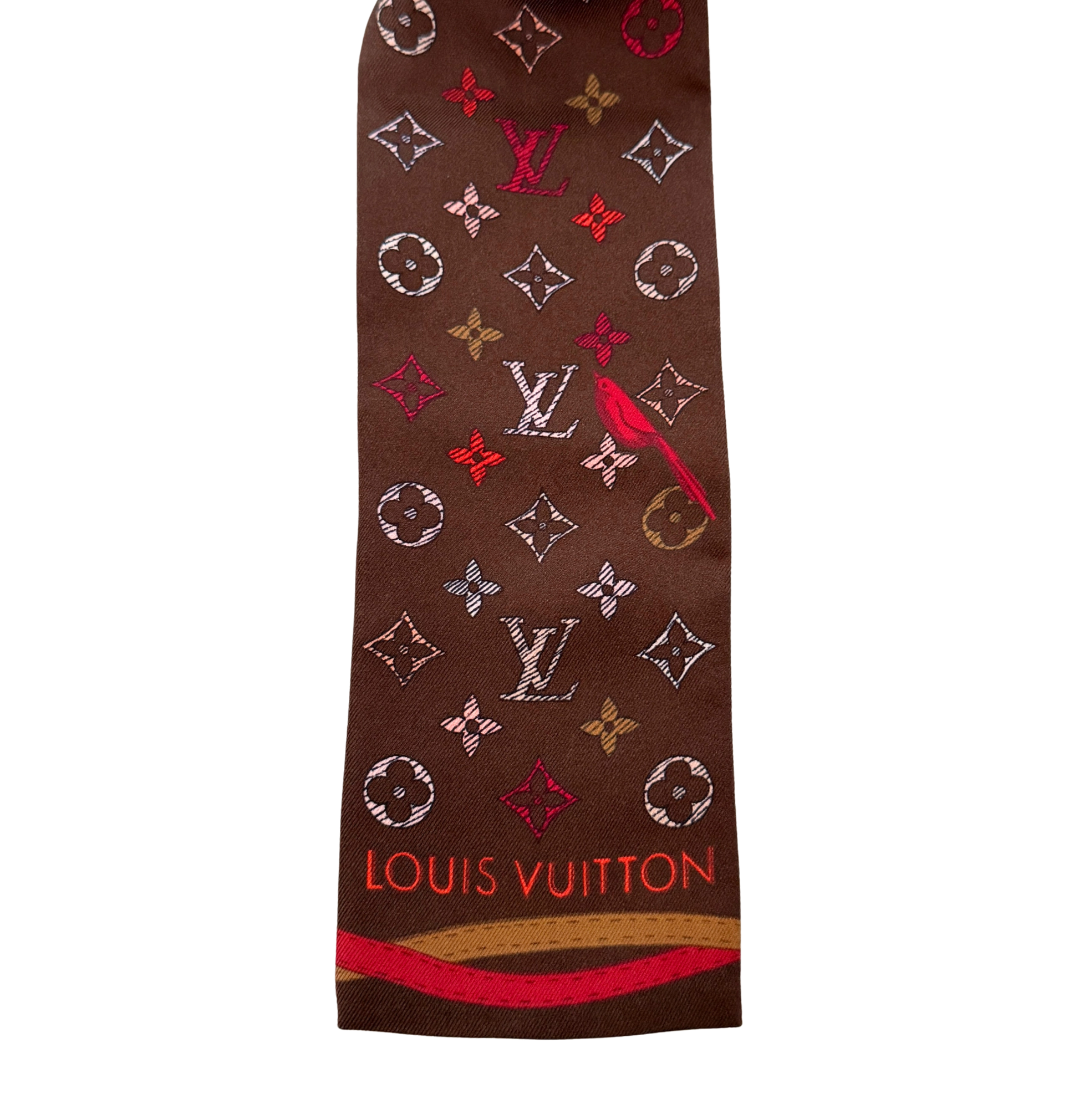 Louis Vuitton Up and Away Bandeau Seide Rot / neuwertig Louis Vuitton